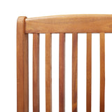 5 Piece Garden Dining Set Solid Wood Acacia - Low Angle