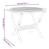 5 Piece Garden Dining Set Solid Wood Acacia - Extra Image