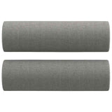 2-Seater Sofa with Pillows&Cushions Dark Grey 120 cm Fabric - 45-Degree Angle
