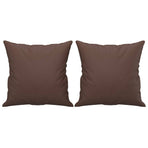 2-Seater Sofa with Pillows&Cushions Brown 120 cm Faux Leather