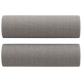 3-Seater Sofa with Pillows&Cushions Light Grey 210 cm Fabric - 45-Degree Angle