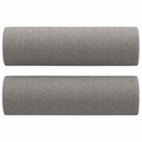 2-Seater Sofa with Pillows&Cushions Light Grey 120 cm Fabric