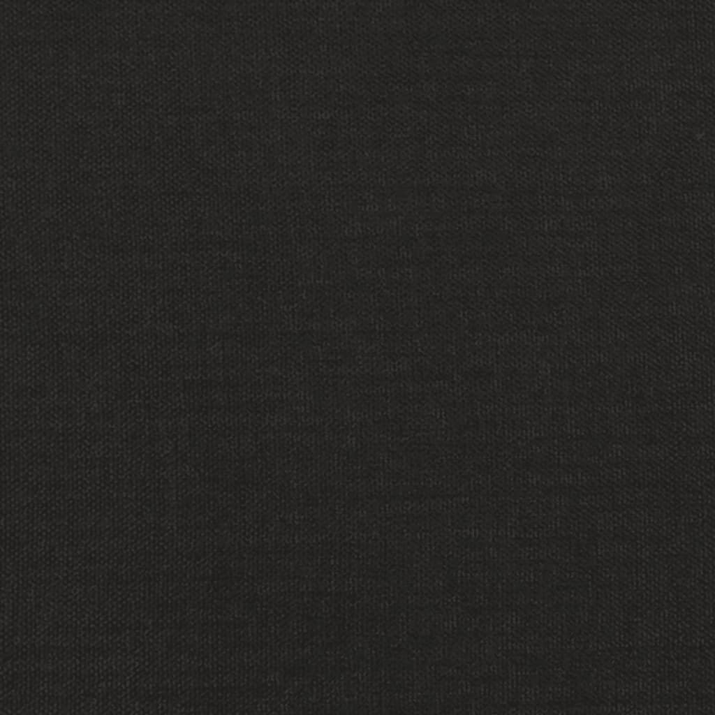 2-Seater Sofa with Pillows&Cushions Black 120 cm Fabric