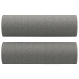 2-Seater Sofa with Pillows&Cushions Dark Grey 140 cm Fabric - 45-Degree Angle