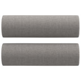 3-Seater Sofa with Pillows&Cushions Light Grey 180 cm Fabric