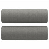 3-Seater Sofa with Pillows&Cushions Dark Grey 180 cm Fabric