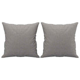 2-Seater Sofa with Pillows&Cushions Light Grey 120 cm Fabric