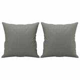 2-Seater Sofa with Pillows&Cushions Dark Grey 140 cm Fabric