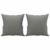 3-Seater Sofa with Pillows&Cushions Dark Grey 210 cm Fabric - 45-Degree Angle