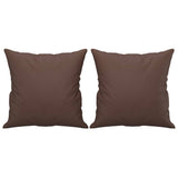 3-Seater Sofa with Pillows&Cushions Brown 180 cm Faux Leather - 45-Degree Angle
