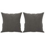 2-Seater Sofa with Pillows&Cushions Dark Grey 140 cm Velvet - 45-Degree Angle