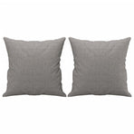 2-Seater Sofa with Pillows&Cushions Light Grey 140 cm Fabric