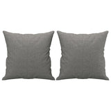 2-Seater Sofa with Pillows&Cushions Dark Grey 140 cm Fabric