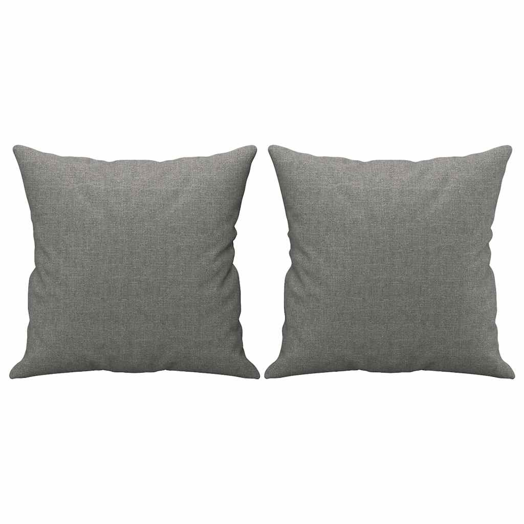 3-Seater Sofa with Pillows&Cushions Dark Grey 180 cm Fabric