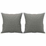 3-Seater Sofa with Pillows&Cushions Dark Grey 180 cm Fabric