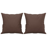3-Seater Sofa with Pillows&Cushions Brown 180 cm Faux Leather - 45-Degree Angle