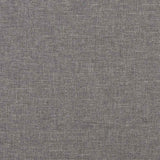3-Seater Sofa with Footstool Light Grey 210 cm Fabric - Rear View