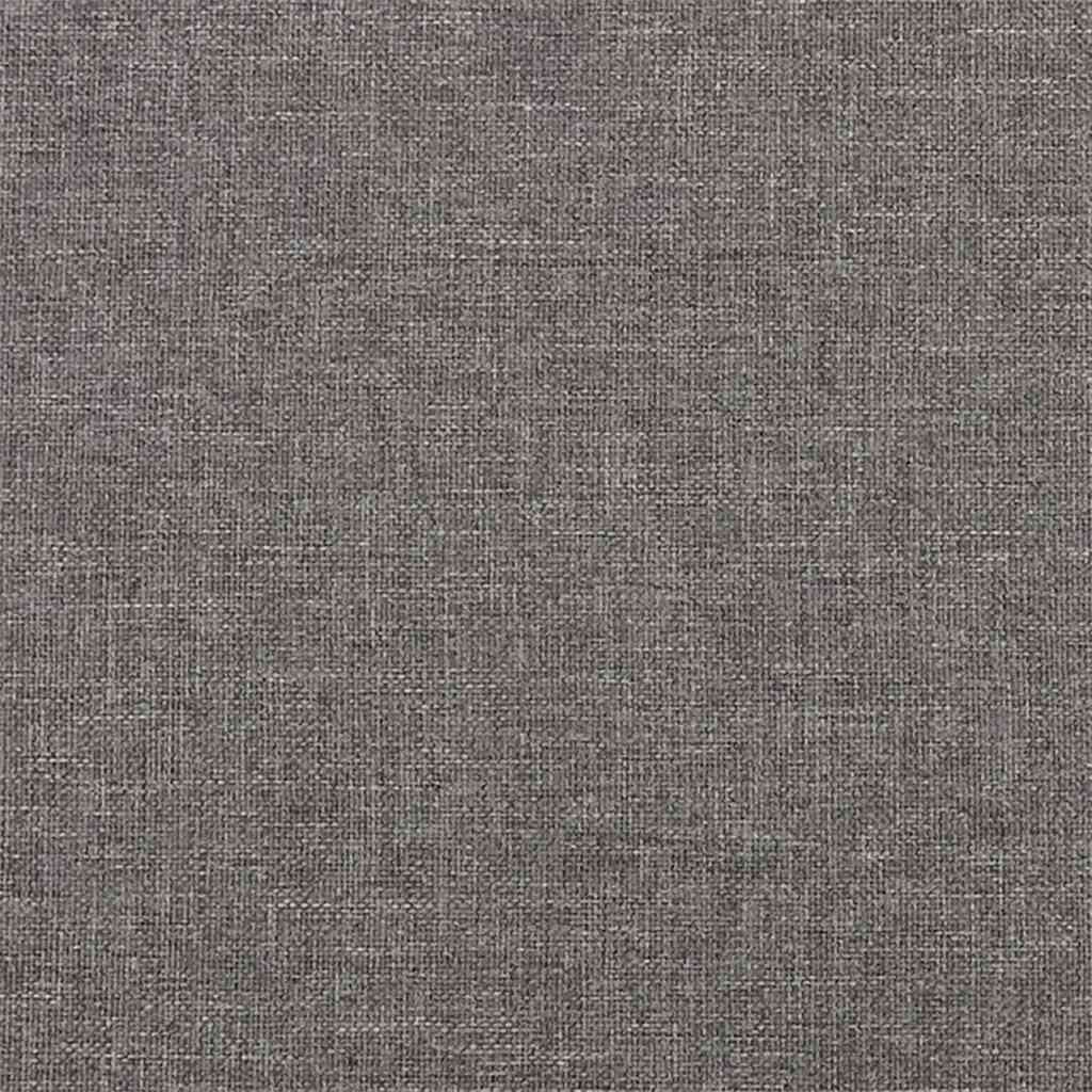 3-Seater Sofa with Footstool Dark Grey 210 cm Fabric