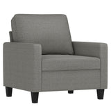 4 Piece Sofa Set with Cushions Dark Grey Fabric - Top-Down View