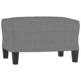 4 Piece Sofa Set with Cushions Dark Grey Fabric