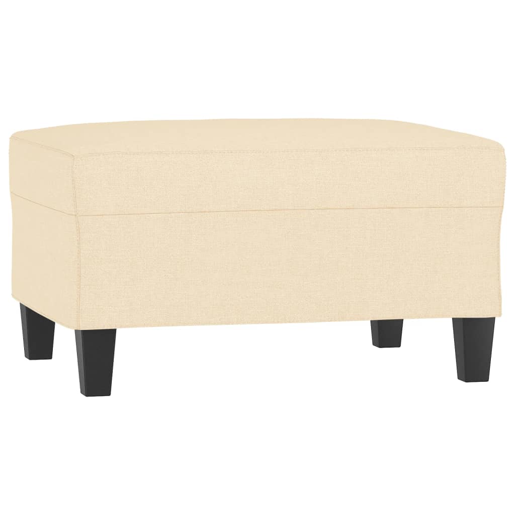 4 Piece Sofa Set with Cushions Cream Fabric