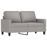 3 Piece Sofa Set with Cushions Light Grey Fabric