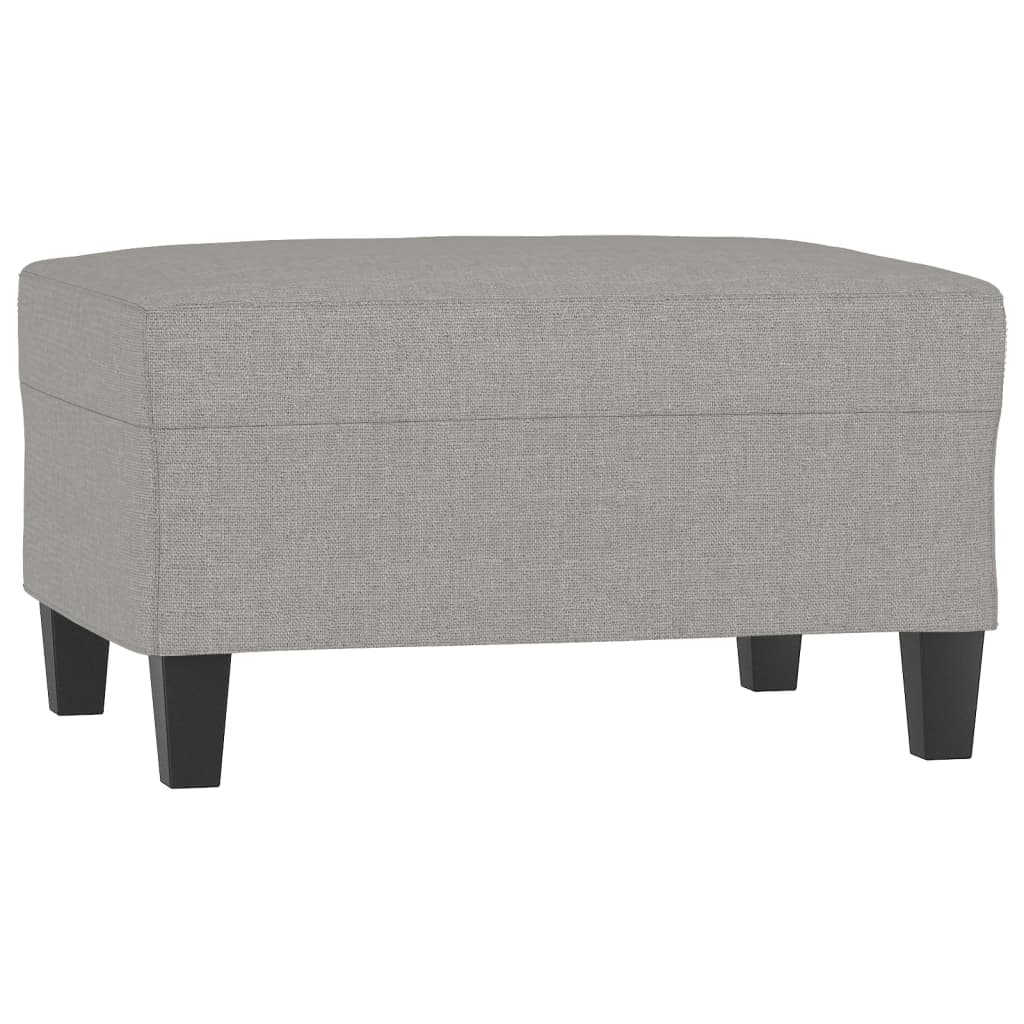 3 Piece Sofa Set with Cushions Light Grey Fabric