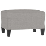 3 Piece Sofa Set with Cushions Light Grey Fabric