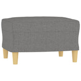 4 Piece Sofa Set with Throw Pillows&Cushions Dark Grey Fabric - Low Angle