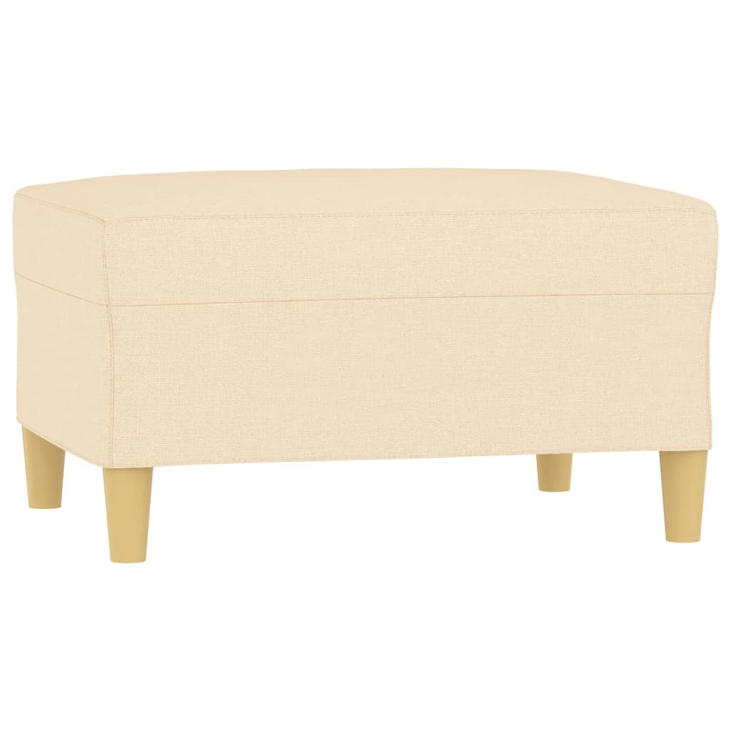 4 Piece Sofa Set with Throw Pillows&Cushions Cream Fabric