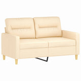 3 Piece Sofa Set with Throw Pillows&Cushions Cream Fabric - Top-Down View