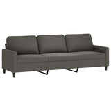 4 Piece Sofa Set with Cushions Dark Grey Velvet