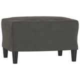 4 Piece Sofa Set with Throw Pillows&Cushions Dark Grey Velvet - Low Angle