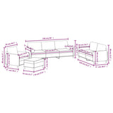 4 Piece Sofa Set with Throw Pillows&Cushions Dark Grey Velvet - Extra Image