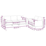 2 Piece Sofa Set with Throw Pillows&Cushions Dark Grey Velvet - Low Angle