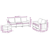 3 Piece Sofa Set with Cushions Black Faux Leather - Low Angle