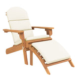 3 Piece Adirondack Garden Lounge Set Solid Wood Acacia - Top-Down View
