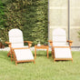 3 Piece Adirondack Garden Lounge Set Solid Wood Acacia
