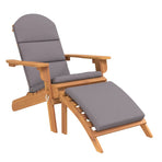 3 Piece Adirondack Garden Lounge Set Solid Wood Acacia
