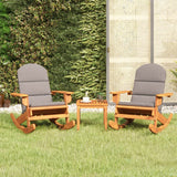 3 Piece Adirondack Garden Lounge Set Solid Wood Acacia