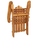 4 Piece Adirondack Garden Lounge Set Solid Wood Acacia - Close-Up Angle