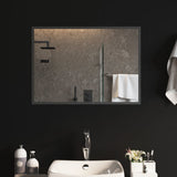 LED Bathroom Mirror 50x70 cm - Top-Down View