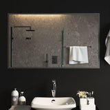 LED Bathroom Mirror 60x100 cm - Top-Down View