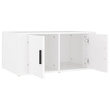 Coffee Table White 80x50x36 cm Engineered Wood - Rear View