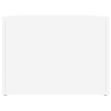 Coffee Table White 80x50x36 cm Engineered Wood - Close-Up Angle