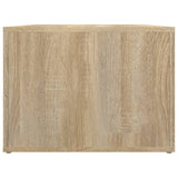 Coffee Table Sonoma Oak 80x50x36 cm Engineered Wood - Close-Up Angle