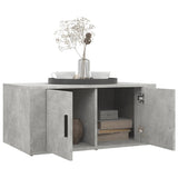 Coffee Table Concrete Grey 80x50x36 cm Engineered Wood - Top-Down View