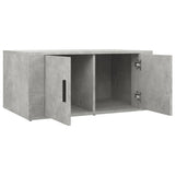 Coffee Table Concrete Grey 80x50x36 cm Engineered Wood - Rear View