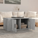 Coffee Table Grey Sonoma 80x50x36 cm Engineered Wood