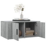 Coffee Table Grey Sonoma 80x50x36 cm Engineered Wood - Top-Down View